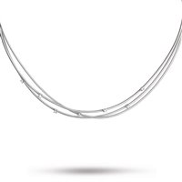 Collana Marco Bicego Donna Goa in Oro bianco Diamante 0.17 Ct CG617-B - CG617-B